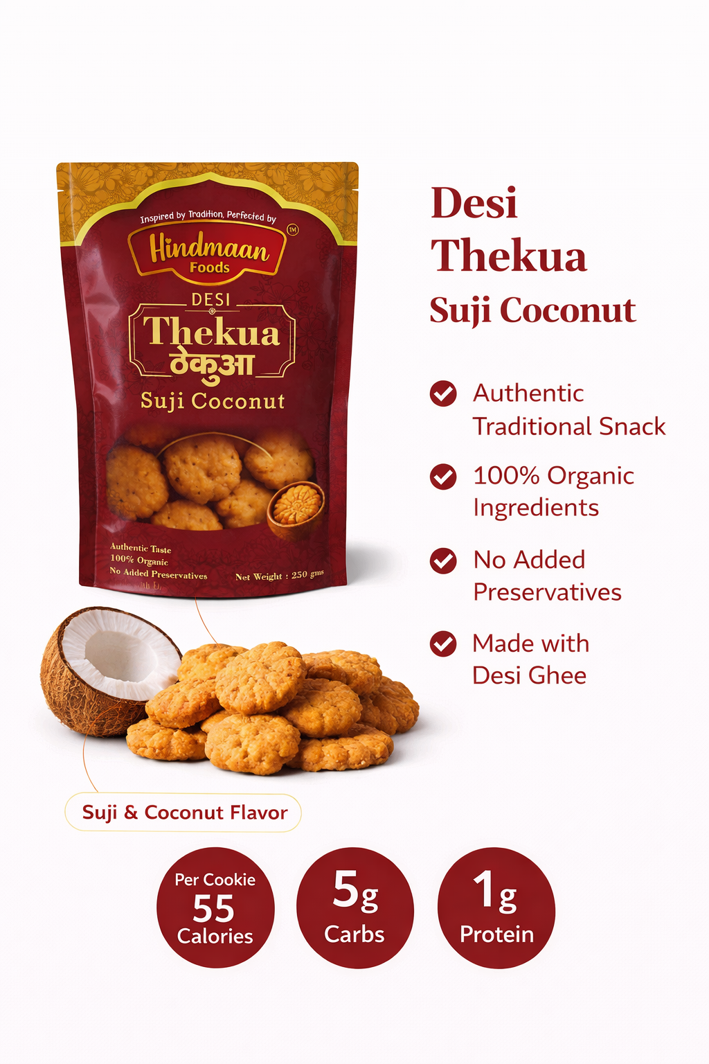 Thekua Suji coconut - Image 3